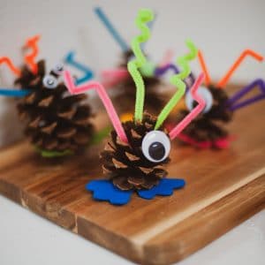 Silly pinecone monsters. 
