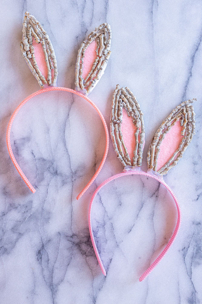 Easter bunny ear headbands homemade