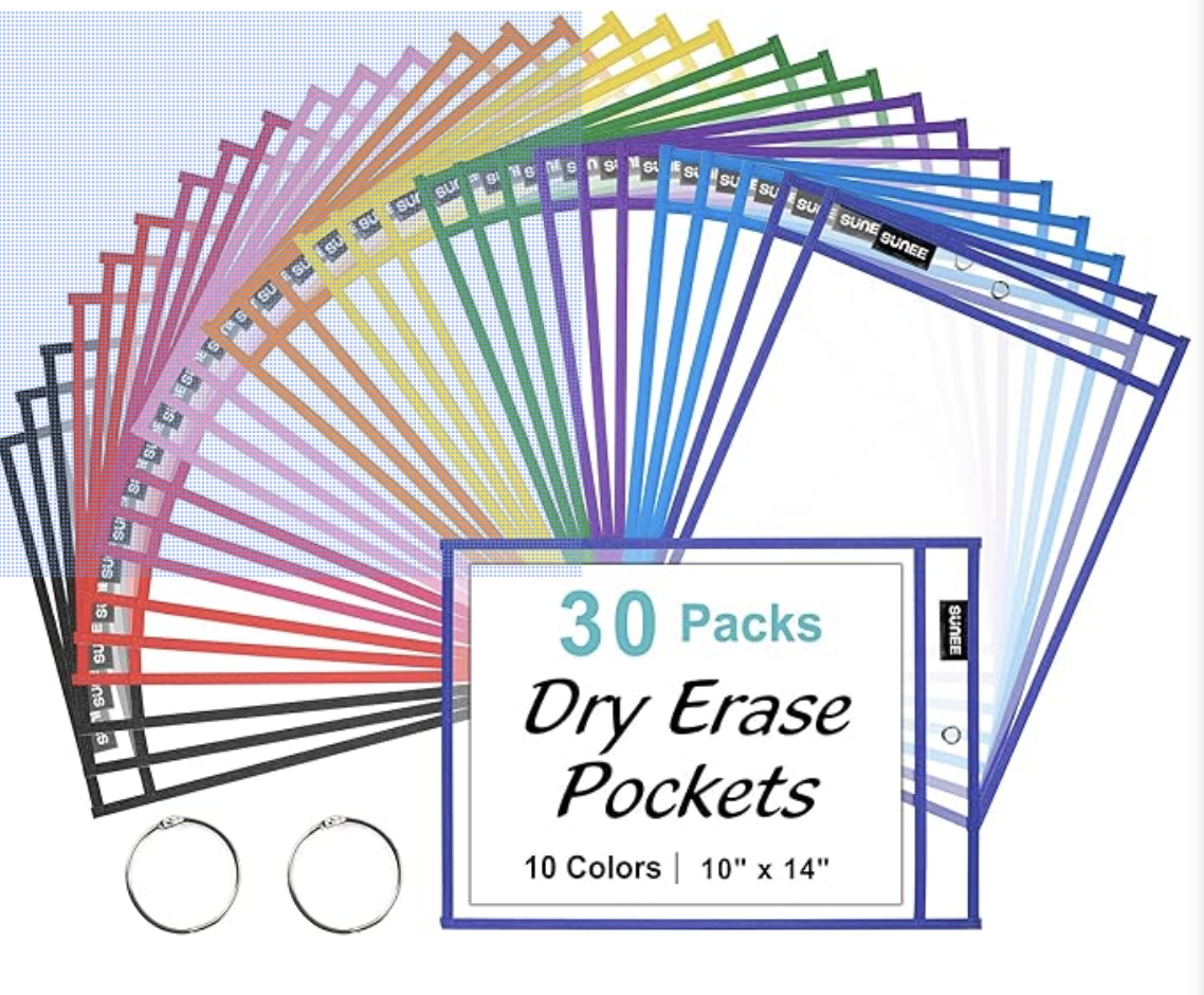 dry erase pouches